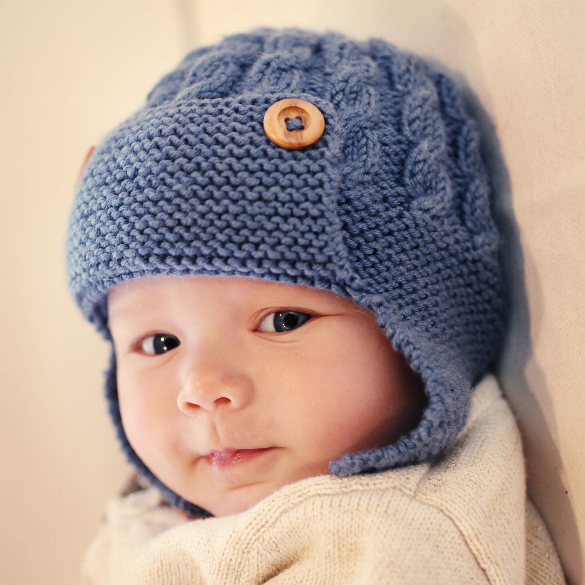 Hat Knitting Pattern Aviator Hat Baby Aviator Hat Crochet Pattern - Main Image