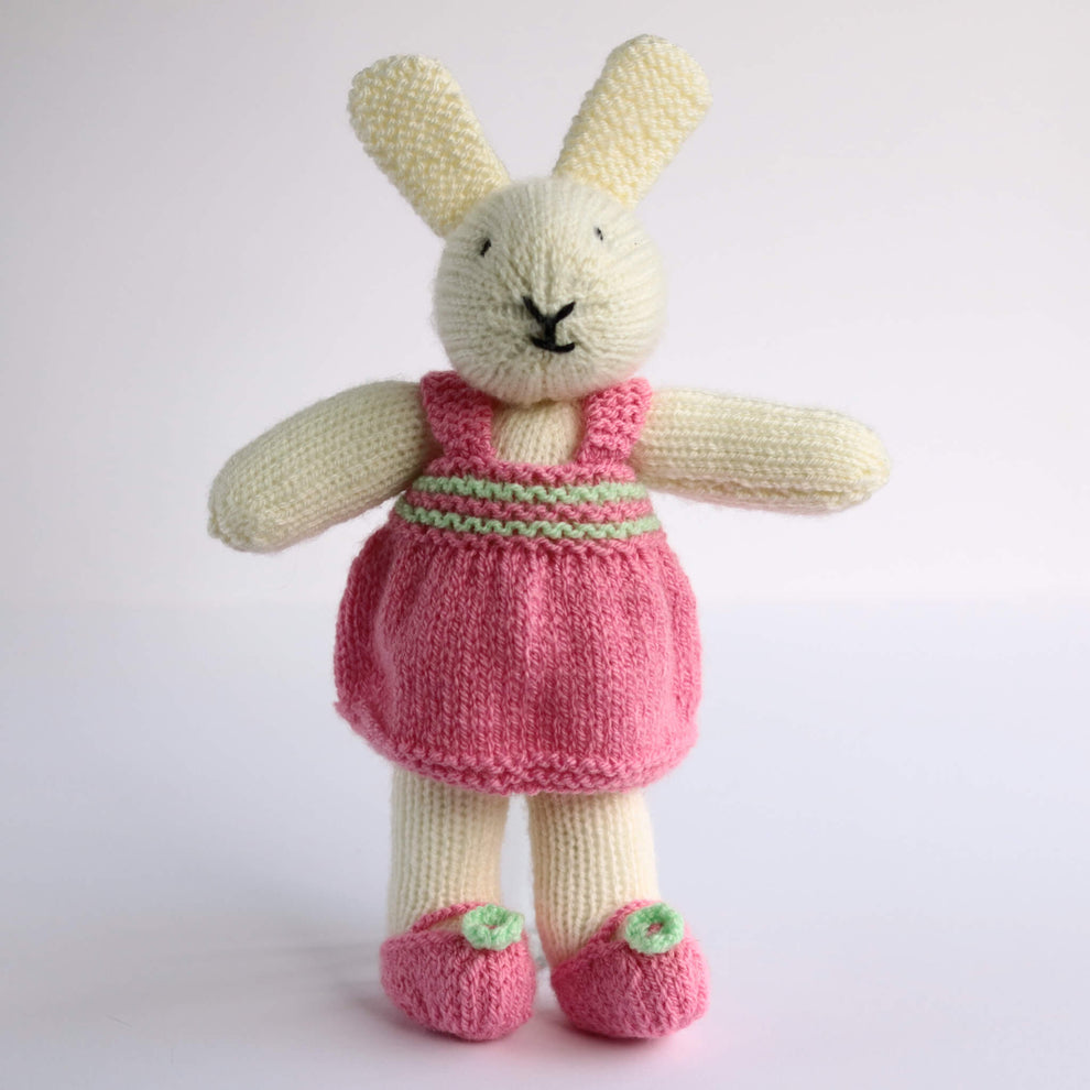 Soft Toy Rabbit Knitting Pattern - ROBERT & ROSIE RABBIT – Lovefibres