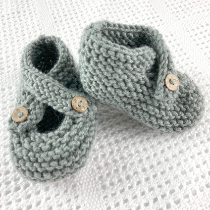a simple knitting pattern for baby shoes